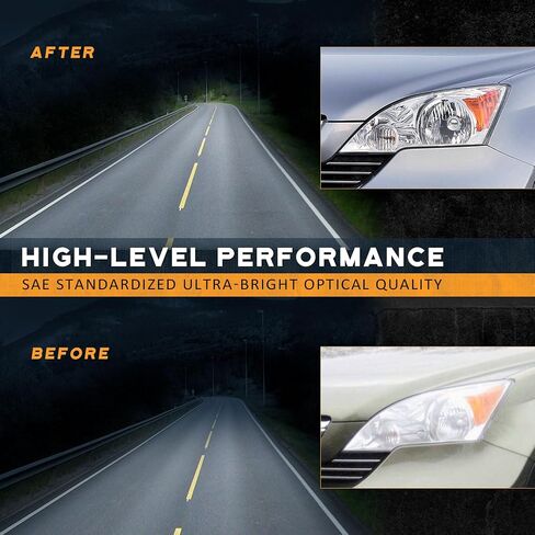 لـ 2007-2011 هوندا CR-V EX، EX-L، LX، SE [أداة رياضية ذات 4 أبواب] مجموعة المصابيح الأمامية زوج من الكروم الإسكان العنبر عاكس الجانب الأيسر + الأيمن in Saudi Arabia