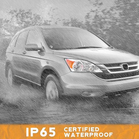 لـ 2007-2011 هوندا CR-V EX، EX-L، LX، SE [أداة رياضية ذات 4 أبواب] مجموعة المصابيح الأمامية زوج من الكروم الإسكان العنبر عاكس الجانب الأيسر + الأيمن in Saudi Arabia