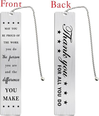 Jzxwan Coworker Thank You Gifts for Men Women, May You Be Proud of The Work You Do Bookmark, Thanks for All You Do Gifts for Employees Staff Colleague, Farewell Going Away Gifts for Co-Worker in Saudi Arabia
