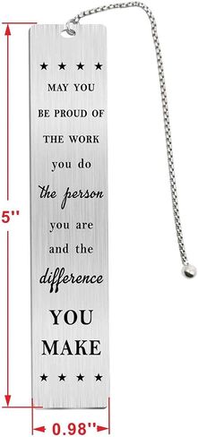 Jzxwan Coworker Thank You Gifts for Men Women, May You Be Proud of The Work You Do Bookmark, Thanks for All You Do Gifts for Employees Staff Colleague, Farewell Going Away Gifts for Co-Worker in Saudi Arabia