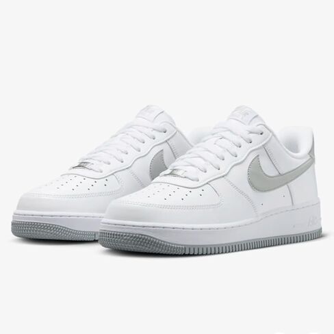 Nike Air Force 1 '07 Men's Shoes (FJ4146-100,White/LT Smoke Grey-White) Size 11.5 in Saudi Arabia
