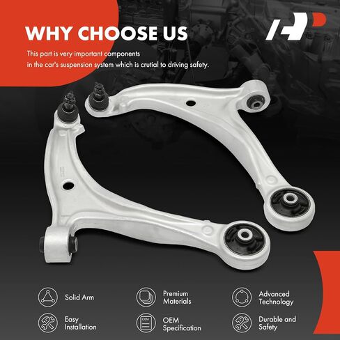 A-Premium Front Left Lower Control Arm, with Ball Joint & Bushing, Compatible with Honda Odyssey 2005-2010 in Saudi Arabia