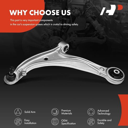 A-Premium Front Left Lower Control Arm, with Ball Joint & Bushing, Compatible with Honda Odyssey 2005-2010 in Saudi Arabia