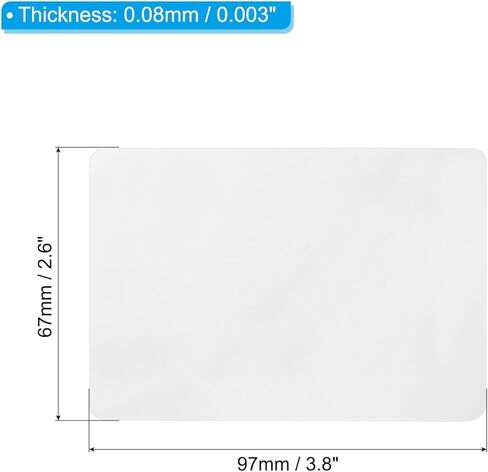أكياس تغليف حرارية من باتيكل، 100 قطعة من أوراق التغليف الشفافة 5 مل 3.8 بوصة × 2.6 أكياس تغليف لآلة التغليف، والبطاقة، وحماية الصورة، DIY in Kuwait