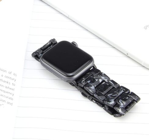 متوافق مع سوار ساعة Apple مقاس 38 مم 40 مم 41 مم 42 مم 44 مم 45 مم 49 مم سوار معصم نحيف من الراتنج خفيف الوزن لسلسلة SE Series 9 8 7 Ultra Series 6 5 4 3 2 1 in Kuwait