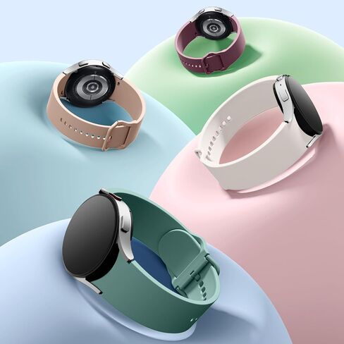 أحزمة No Gap متوافقة مع نطاقات Samsung Galaxy Watch 6/5/4 40 مم 44 مم وساعة Galaxy Watch 6 الكلاسيكية 43 مم 47 مم، 20 مم أحزمة بديلة رياضية من السيليكون الناعم متوافقة مع أحزمة ساعات سامسونج للنساء والرجال in Saudi Arabia