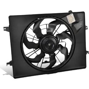 DNA MOTORING Factory Style Radiator Fan Assembly Compatible with 13-15 Sonata / 11-13 Optima 2.4L Hybrid,OEM-RF-1109
