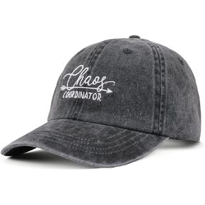 Chaos Coordinator Hat Vintage Chaos Coordinator Gifts for Women Funny Baseball Caps Adjustable Funny Trucker Hats