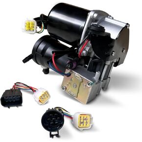 Air Suspension Compressor Pump Compatible with 02-13 Cadillac Escalade/Chevy Avalanche, 01-13 Chevy Suburban 1500/TAHOE, GMC Yukon/XL, 19299540, 20930288, 15070878, 15056494