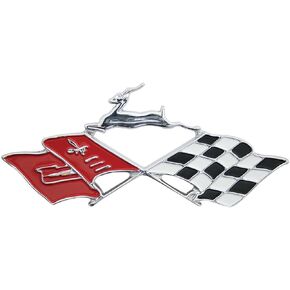 KC4525 Impala Die Cast Rear Quarter Panel Emblem (Chevrolet 1961), Silver