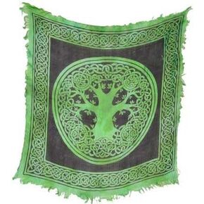 Azure Green RASC93 18 بوصة × 18 بوصة شجرة الحياة