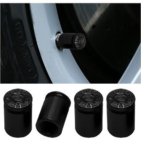 Car Wheel Tire Valve Stem Caps, 4PCS Aluminum Alloy Car Air Stem Cap, Dustproof Tire Valve Stem Covers for Men and Women, Car Accessories for SUV, Trucks, Bikes, Motorcycles