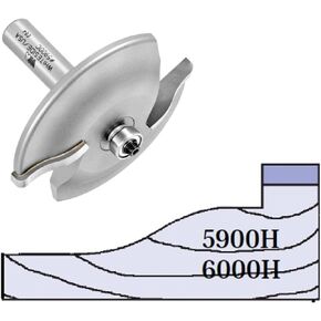 Whiteside Router Bits 5900H Large Raised Panel Profile Bit with 3-1/4-Inch Large Diameter and 1-3/8-Inch Cutting Length