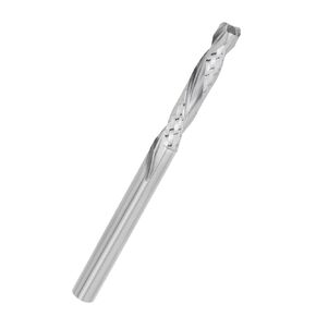 Double Flute Spiral Milling Cutter 6 mm Shank Spiral Up&Down Compression Cut Mill Router Bits Wood Cutter Woodworking Carving Total Length 75mm