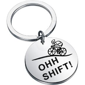 AKTAP Cycling Gift Oh Funny Cyclist Keychain Cool Biking Rider Gift