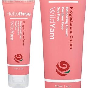 Organic Wild Yam Cream for Hormone Balance - Say Bye to Hot Flashes - Progesterone Cream for Women Bioidentical 2000mg - Bioidentical Hormones for Women (Menopause & Menstrual Support) - 120g/4 oz