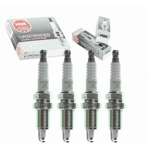 4 pc NGK V-Power Spark Plugs compatible with Jeep TJ 2.5L L4 1997-2002