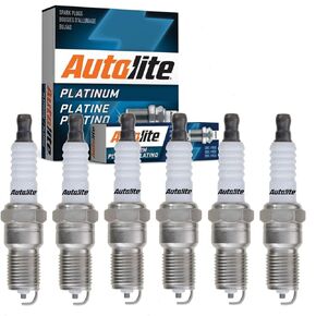 6 pc Autolite Platinum Spark Plugs compatible with Ford Taurus 3.0L V6 1986-2007