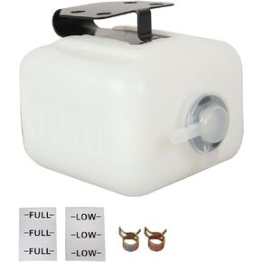 Overflow Coolant Bottle with Stand Replacement for Kubota Excavator Coolant Reservoirs