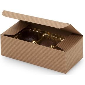 مجموعة من 25-1/2 رطل من صناديق حلوى كرافت تان لحفلات الزفاف مقاس 5.5 بوصة × 2.75 بوصة × 1.75 بوصة من لوازم المخابز A1 in Kuwait