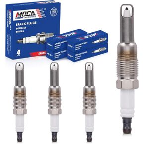 MOCA SP546 Pack of 4 Spark Plugs fits For Ford 2005-2008 Expedition 5.4L, 2004-2008 F150 5.4L, 2005-2008 F250 Super Duty 5.4L 6.8L, For Lincoln 2006-2008 Mark LT 5.4L