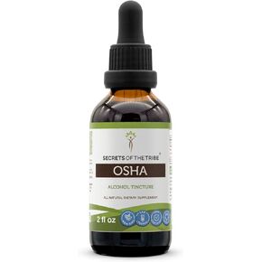 Secrets of the Tribe OSHA Tincture Alcohol Extract, Responsibly farmed OSHA (Ligusticum porteri) Dried Root 2 OZ