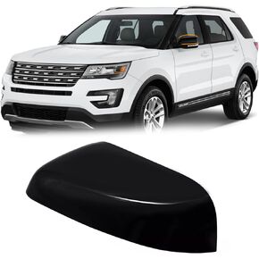 Moonlinks Compatible with Ford Explorer 2016 2017 2018 2019 Right Passenger Side Mirror Cap Cover,Glossy Black Right Side Mirror Cover Replacement for GB5Z17D742AA RH Side Door Rearview Mirror Cover