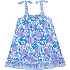 vineyard vines Girl's Hydrangea Block Print Dress (Toddler/Little Kids/Big Kids)
