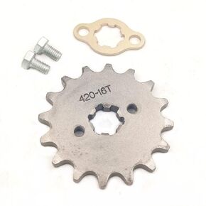 420 16T 17mm Motorcycle Front Engine Sprocket for 50cc 70cc 90cc 110cc 125cc 140cc 160cc Dirt Pit Mini Bikes Go Kart ATV Quad Dirt Bike
