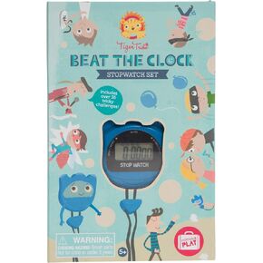 Tiger Tribe: Beat The Clock - Stopwatch Set - Includes 36+ Tricky Challenges, Time Based Activities, Solo Or Team Play, Kids Ages 5+