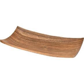 Elegantly Long Rectangular-Shaped Mango Tree Wood Serving Platter | Decorative Wooden Kitchen Living Room Tray | Simple Kitchen Bedroom Living Room Home Decoration