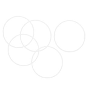 uxcell Silicone O-Rings, 60mm OD 56mm ID 2mm Width VMQ Seal Gasket for Compressor Valves Pipe Repair, White, Pack of 5