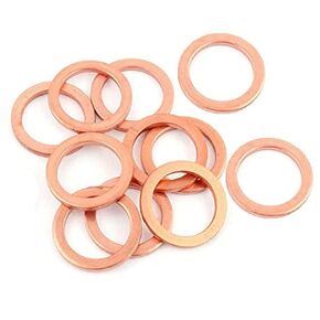 AnRui 12x18x1.5mm Copper Crush Flat Washer Assortment Kit Flat Ring Metric Sealing Washers Gasket Fitting, M12, 30Pcs, ‎G1WT5J012439#LL