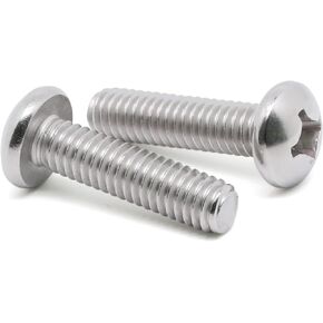 8-32 x 2-1/4" (1/4" to 3" Available) Pan Head Machine Screws, Full Thread, Phillips Drive, 304 Stainless Steel 18-8, Pack of 25