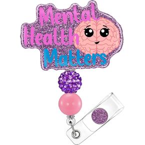 Plifal Badge Reel Holder Retractable with ID Clip for Nurse Nursing Name Tag Card Cute Medical Assistant Funny Cow Scrub Life Accessories with Alligator Clip for Hospital Student Work Office White