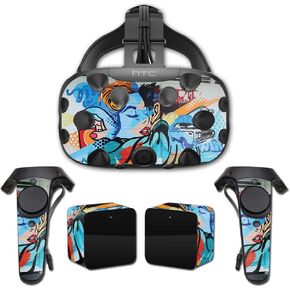 MightySkins Skin Compatible With HTC Vive Full Coverage - Old School Romance | Protective, Durable, and Unique Vinyl Decal wrap cover | Easy To Apply, Remove, and Change Styles | Made in the USA