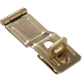 851419 4-1/2" - Swivel Staple Safety Hasps - Zinc & Yellow Dichromate Finish 1-Pack