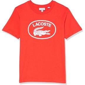 Lacoste Boys Contrast Branded Cotton Jersey T-Shirt