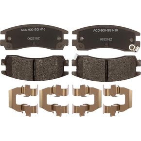 ACDelco Silver 14D714CHF1 Ceramic Rear Disc Brake Pad Set