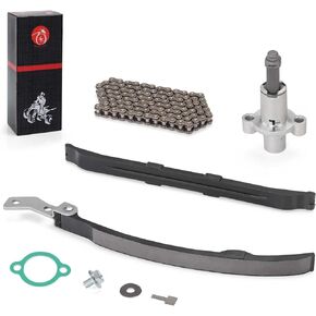 Cam Timing Chain & Guide Tensioner for Yamaha TTR225 TTR230 XT230 TW200 TT225 YFM200 225 250 MOTO-4 TRI-MOTO Bear Tracker YFB250 Timberwolf 1986-2023