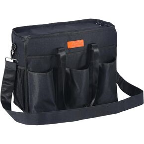 Utility Travel Tote Bag with 18 Pockets for Teachers Work Women and More