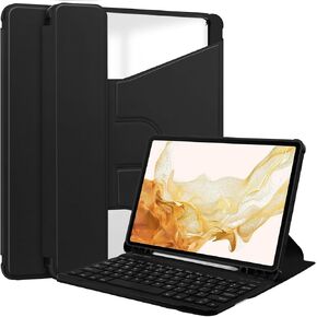 Keyboard Case for Samsung Galaxy Tab S9 Plus 12.4 inch,Shockproof Smart Tablet Cover Case with Detachable Wireless Keyboard S Pen Holder,Black in Kuwait