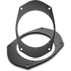 6X9 to 6.5 Inch Rear Door Speaker Spacer Ring Adapter for Select 1994-2005 GMC/Buick/Chevrolet/Cadillac, 6.5" Aftermarket Speaker Mounting Brackets Converter, 1 Pair