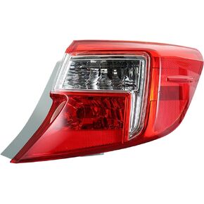 GENRICS Tail Light Lamp Car Parts Replacement for 2012-2014 Toyota Camry Passenger Side and Driver Side Taillight Brake Lamps Pair Set Replacement 8155006470 TO2805114 8156006470 TO2804114