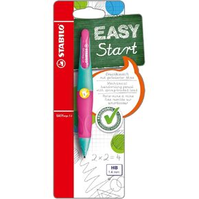 Handwriting Pencil - STABILO EASYergo 1.4 - Left Handed - Turquoise/Neon Pink