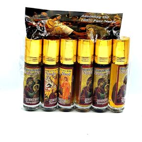 Zuluf Set of 6 Nard Oils Holy Land Anointing Oil from Jerusalem, Nard from Biblical Ingredients NPER024