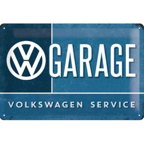 Nostalgic-Art Retro Tin Sign, Volkswagen – VW Garage – Car gift idea, Metal Plaque, Vintage design for wall decoration, 7.9" x 11.8"