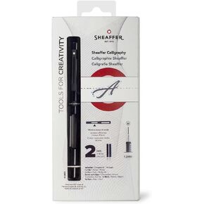 Sheaffer® Calligraphy Matte Black Fountain pen with Black cap and Matte Black Trim - Medium nib