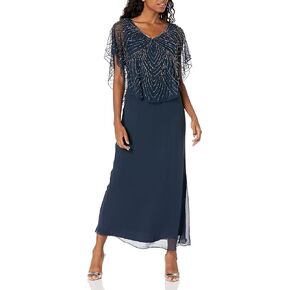 J Kara Women's Petite Capelet Dress