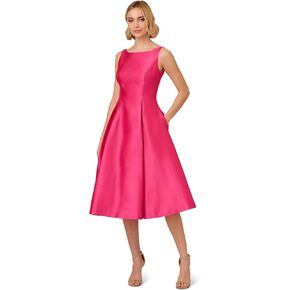 Adrianna Papell Women's Sleeveless Tea Length Dress